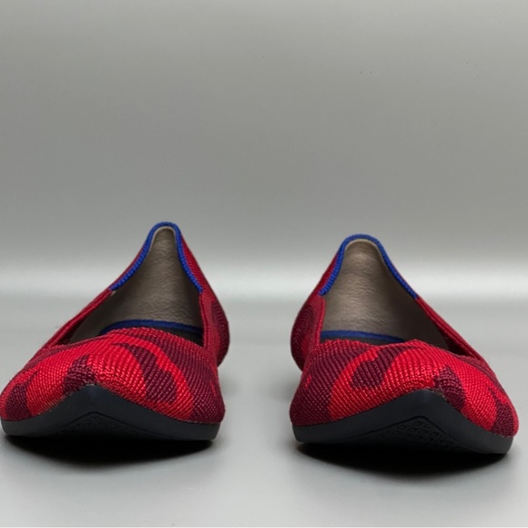 Rothy’s The Point Red Camo Flats Size 7 (Retired Style) - Picture 2 of 10